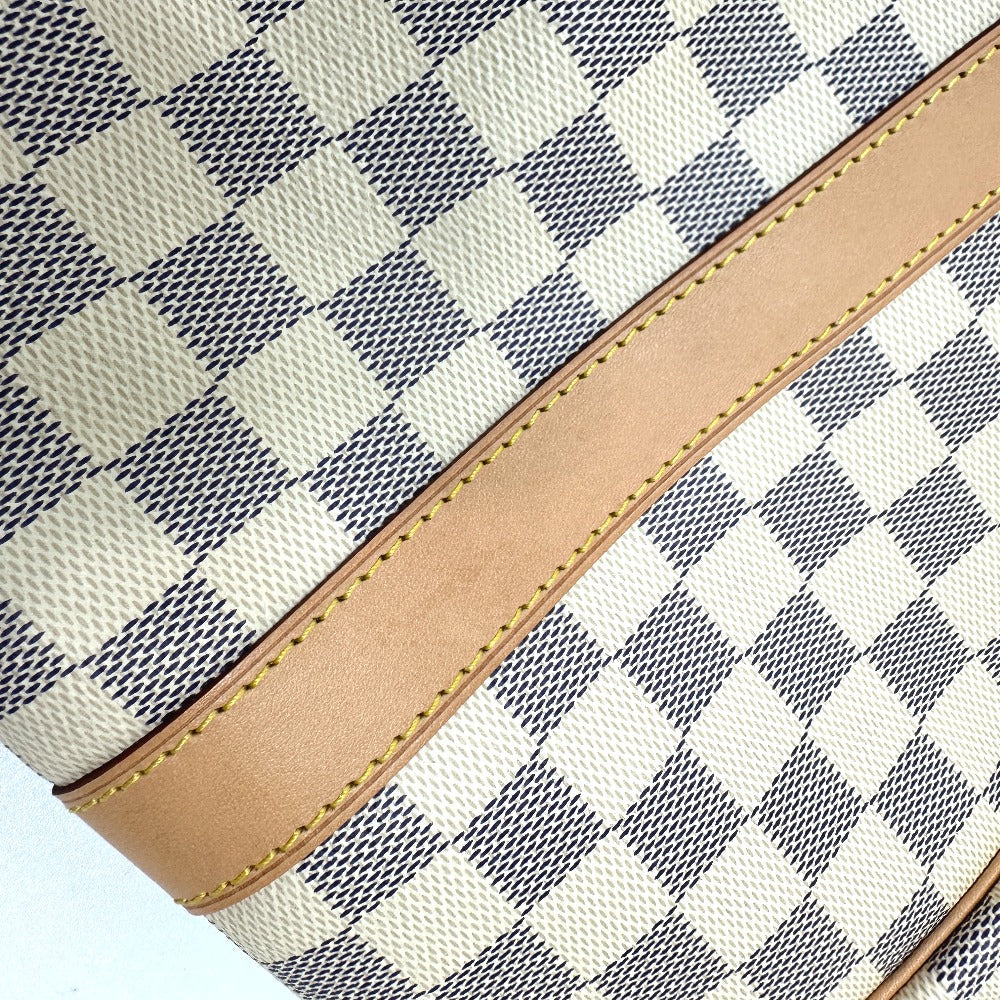 LOUIS VUITTON Boston Duffel bag N48223 Damier Azur Canvas white Damier Azur Keepall bandouliere 45 Women Used Authentic