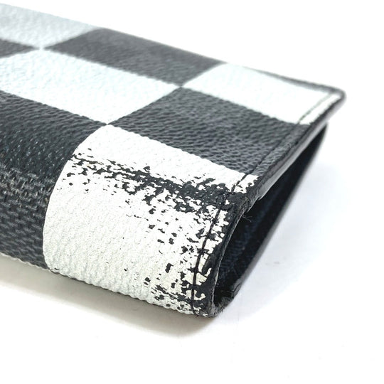 LOUIS VUITTON Long Wallet Purse N40415 PVC, Leather, Damier Graphite Canvas black Portefeuille Blaza NM mens Used Authentic
