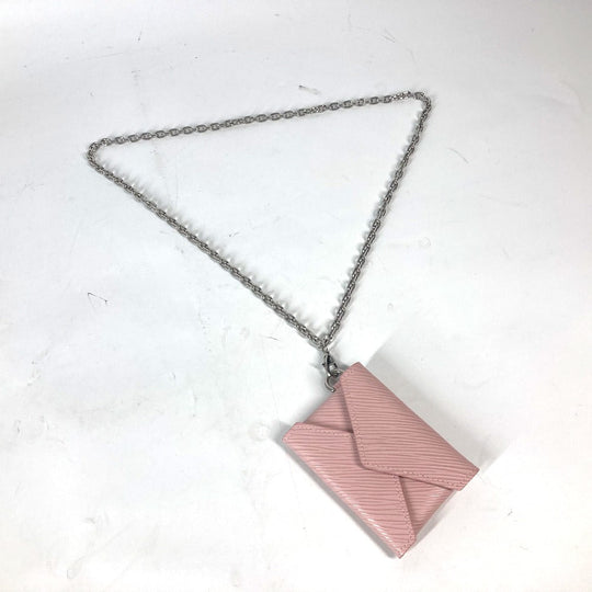 LOUIS VUITTON Necklace M68557 Epi Leather pink Epi Kirigami Necklace Women Used Authentic