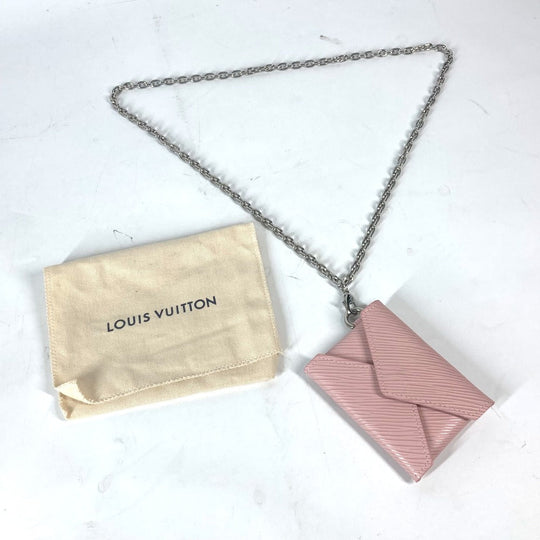 LOUIS VUITTON Necklace M68557 Epi Leather pink Epi Kirigami Necklace Women Used Authentic