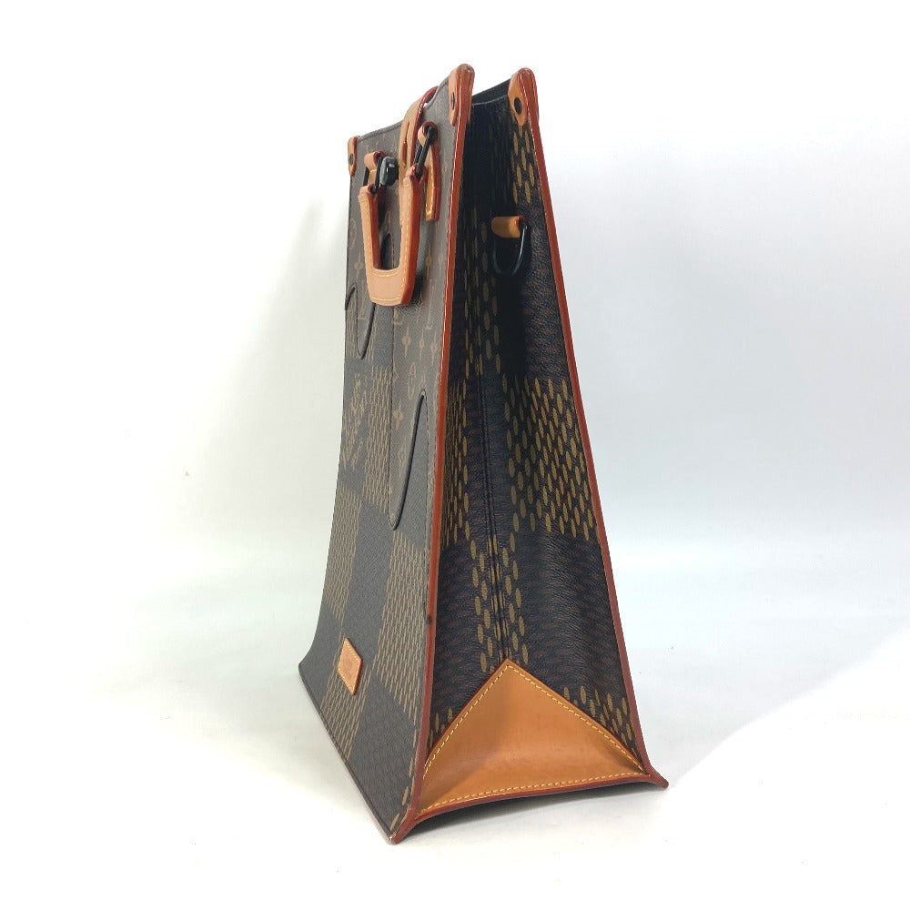 LOUIS VUITTON Tote Bag N40355 Damier canvas Brown Damier Giant NIGO collaboration Mini tote mens Used Authentic