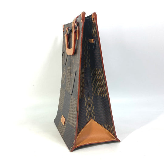 LOUIS VUITTON Tote Bag N40355 Damier canvas Brown Damier Giant NIGO collaboration Mini tote mens Used Authentic
