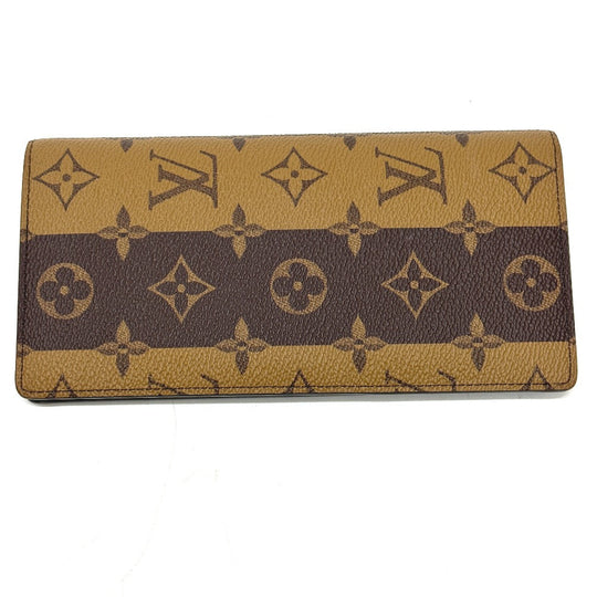 LOUIS VUITTON Long Wallet Purse M81008  Monogram canvas Brown Monogram NIGO collaboration Portefeuille Brazza mens Used Authentic