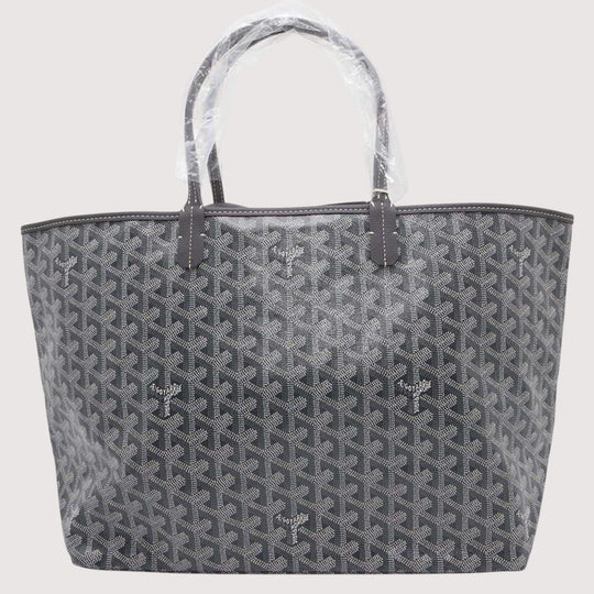 GOYARD Saint Louis PVC Leather Gray Tote Preloved