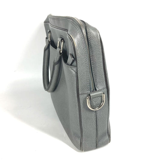 LOUIS VUITTON Business bag M32711 Taiga Leather gray Taiga Taiga Porto Document Business PDB mens Secondhand Authentic