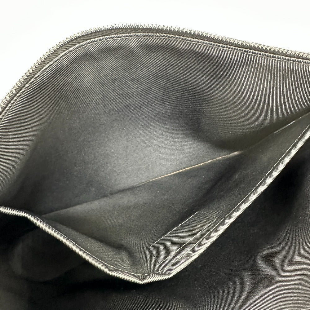 LOUIS VUITTON Clutch bag M63373 Plastics black Monogram Eclipse Glaze Pochette Cosmos mens Used Authentic