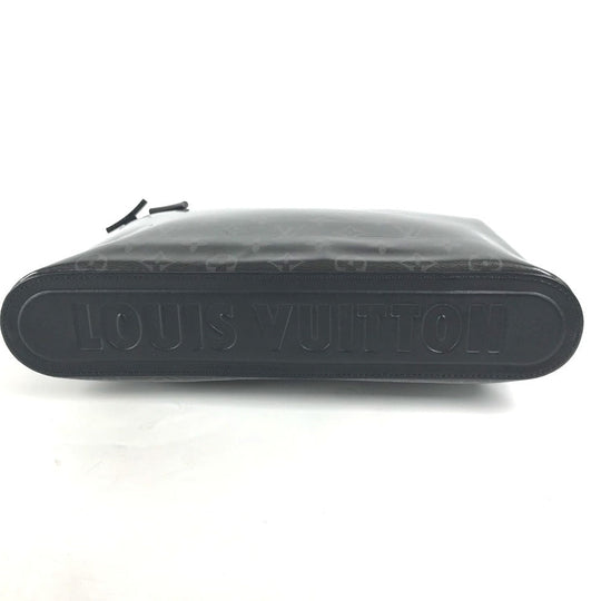 LOUIS VUITTON Clutch bag M63373 Plastics, Leather black Monogram Eclipse Glaze, Japan, Tokyo, Shinjuku Isetan Exclusive Pochette Cosmos mens Used Authentic