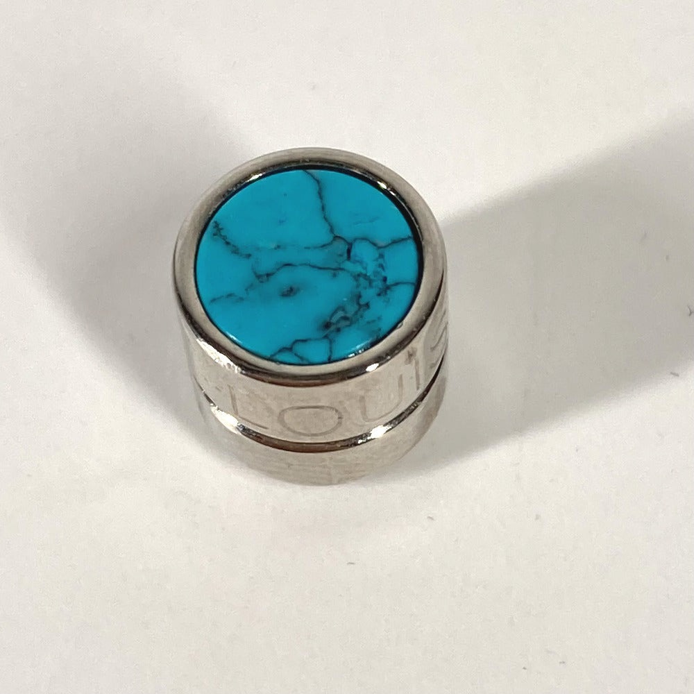 LOUIS VUITTON Pierce MP2360 metal blue Turquoise loop earrings magnetic earrings mens Used Authentic
