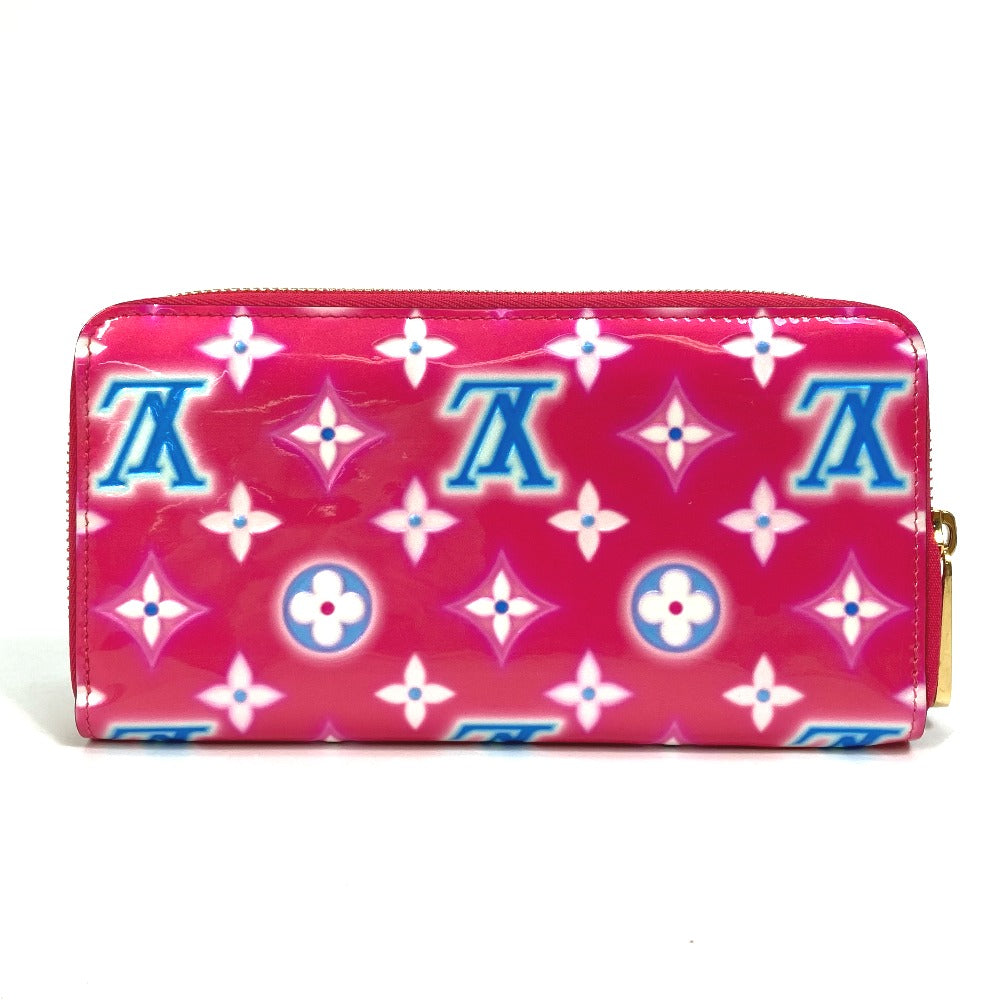 LOUIS VUITTON Long Wallet Purse M81154 Monogram Vernis pink Monogram Vernis Zippy wallet Women Used Authentic