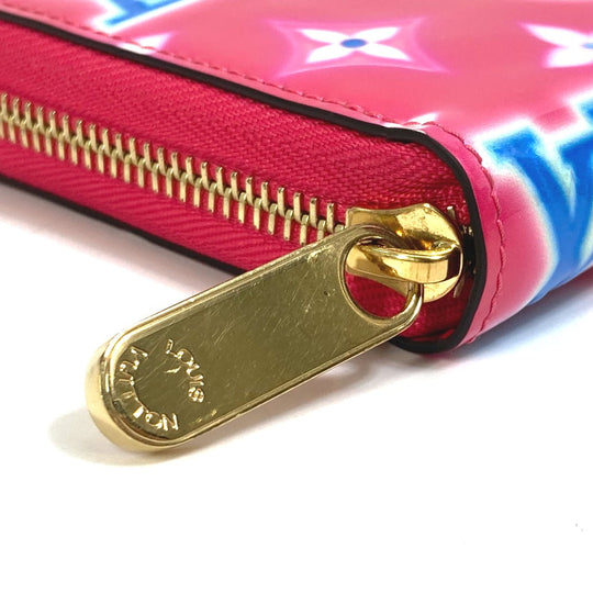 LOUIS VUITTON Long Wallet Purse M81154 Monogram Vernis pink Monogram Vernis Zippy wallet Women Used Authentic