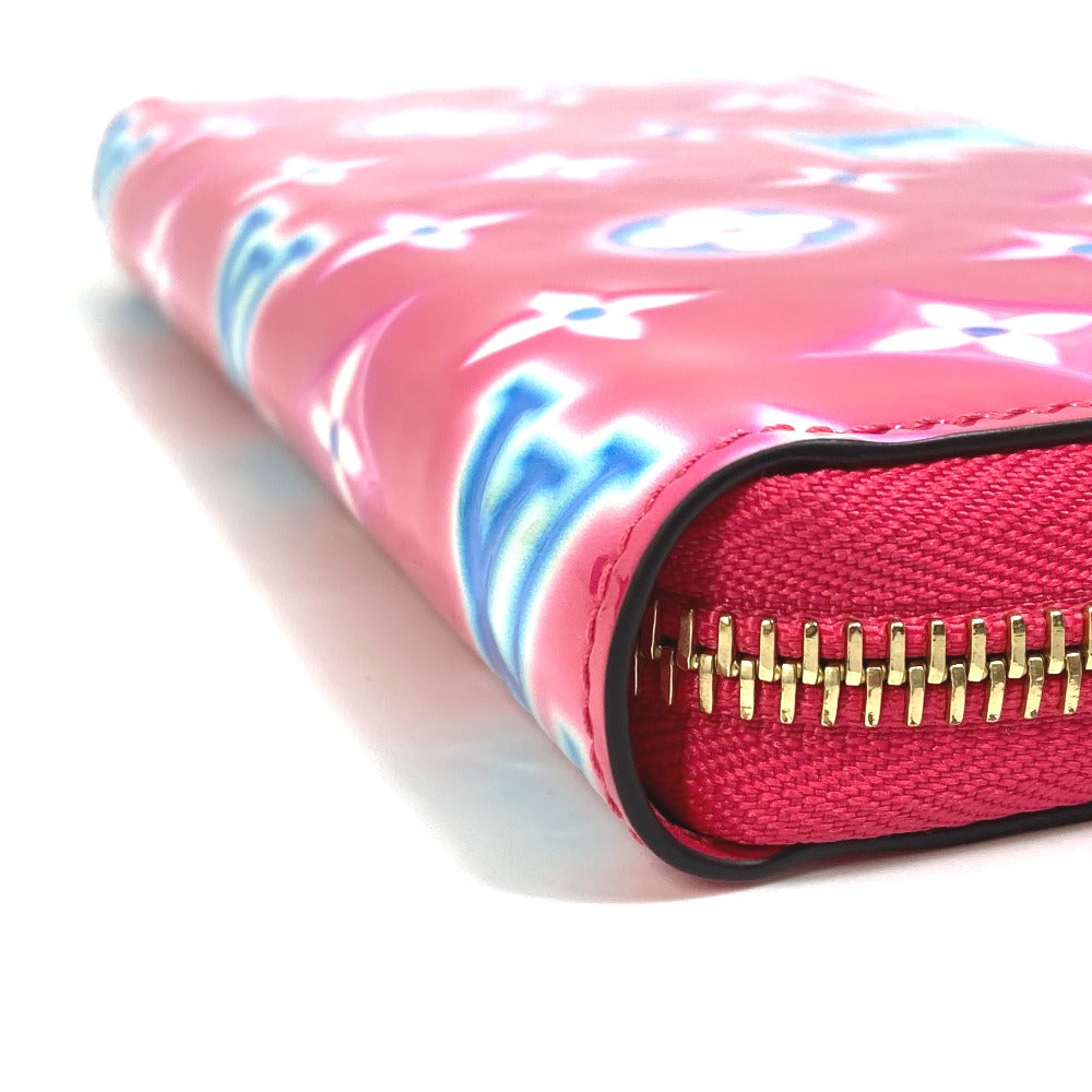 LOUIS VUITTON Long Wallet Purse M81154 Monogram Vernis pink Monogram Vernis Zippy wallet Women Used Authentic
