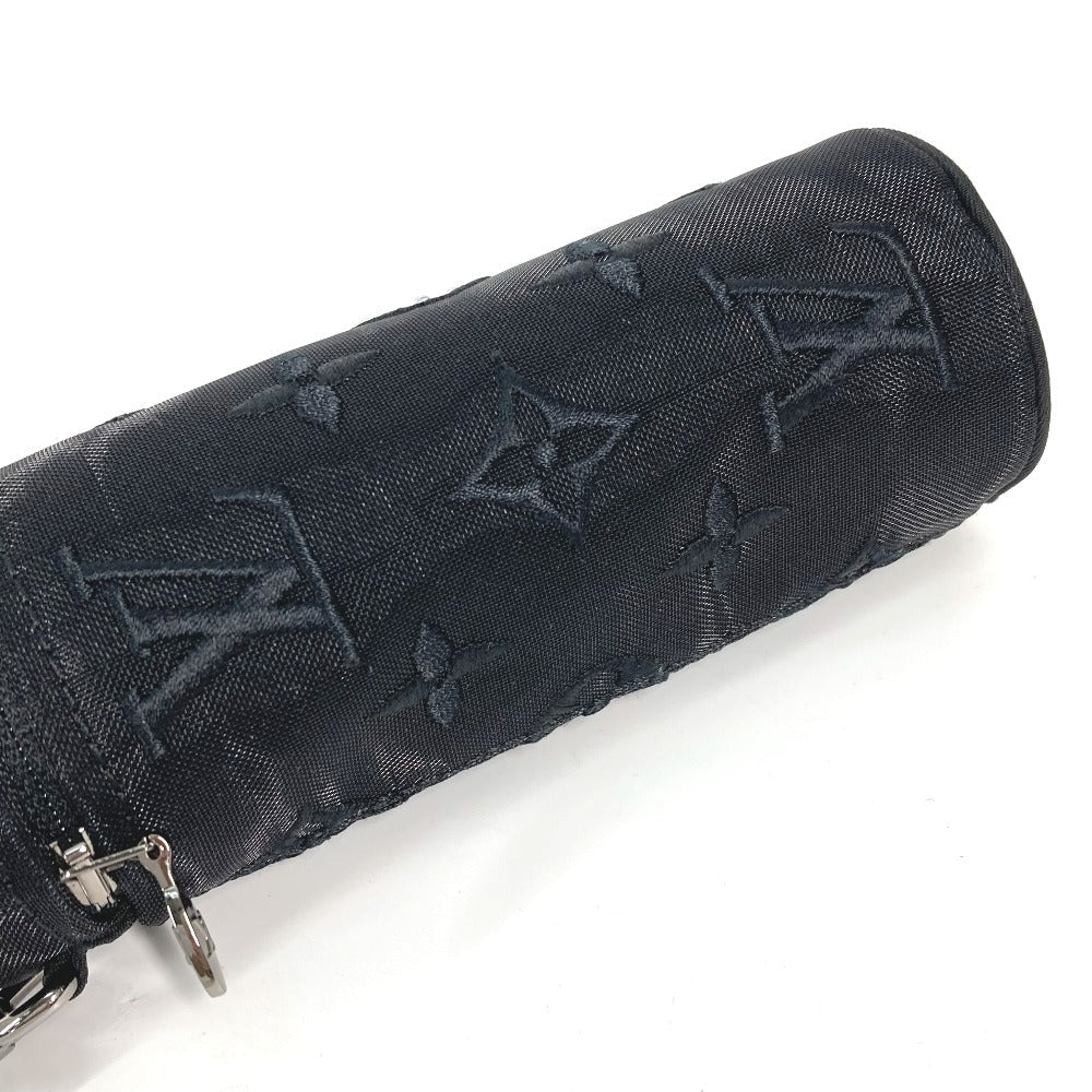 LOUIS VUITTON Pouch M77147 Cotton, Polyester black monogram mesh Pouch only Women Used Authentic