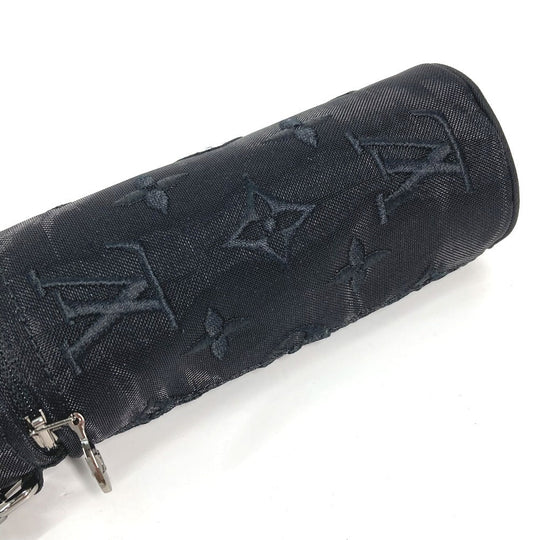 LOUIS VUITTON Pouch M77147 Cotton, Polyester black monogram mesh Pouch only Women Used Authentic