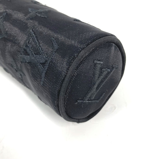 LOUIS VUITTON Pouch M77147 Cotton, Polyester black monogram mesh Pouch only Women Used Authentic
