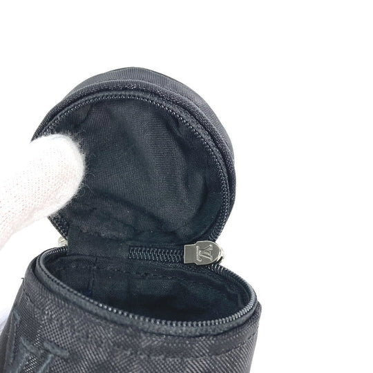 LOUIS VUITTON Pouch M77147 Cotton, Polyester black monogram mesh Pouch only Women Used Authentic