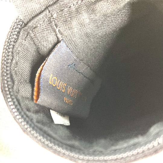 LOUIS VUITTON Pouch M77147 Cotton, Polyester black monogram mesh Pouch only Women Used Authentic