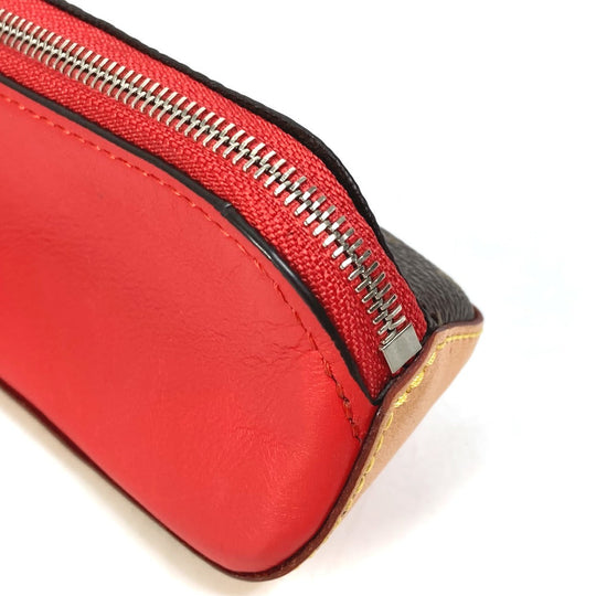 LOUIS VUITTON pencil case GI0009 Monogram canvas Red Monogram Truth Elizabet Women Used Authentic