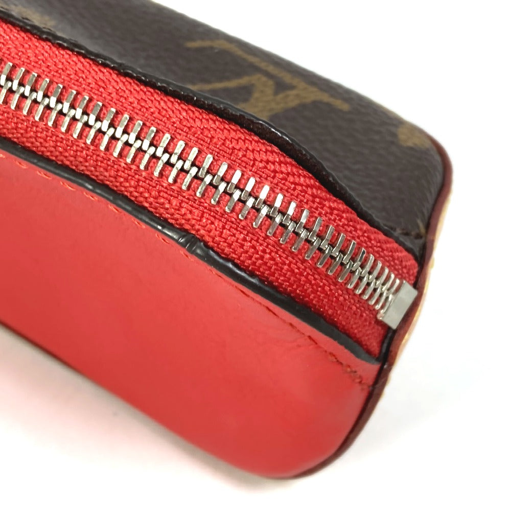 LOUIS VUITTON pencil case GI0009 Monogram canvas Red Monogram Truth Elizabet Women Used Authentic