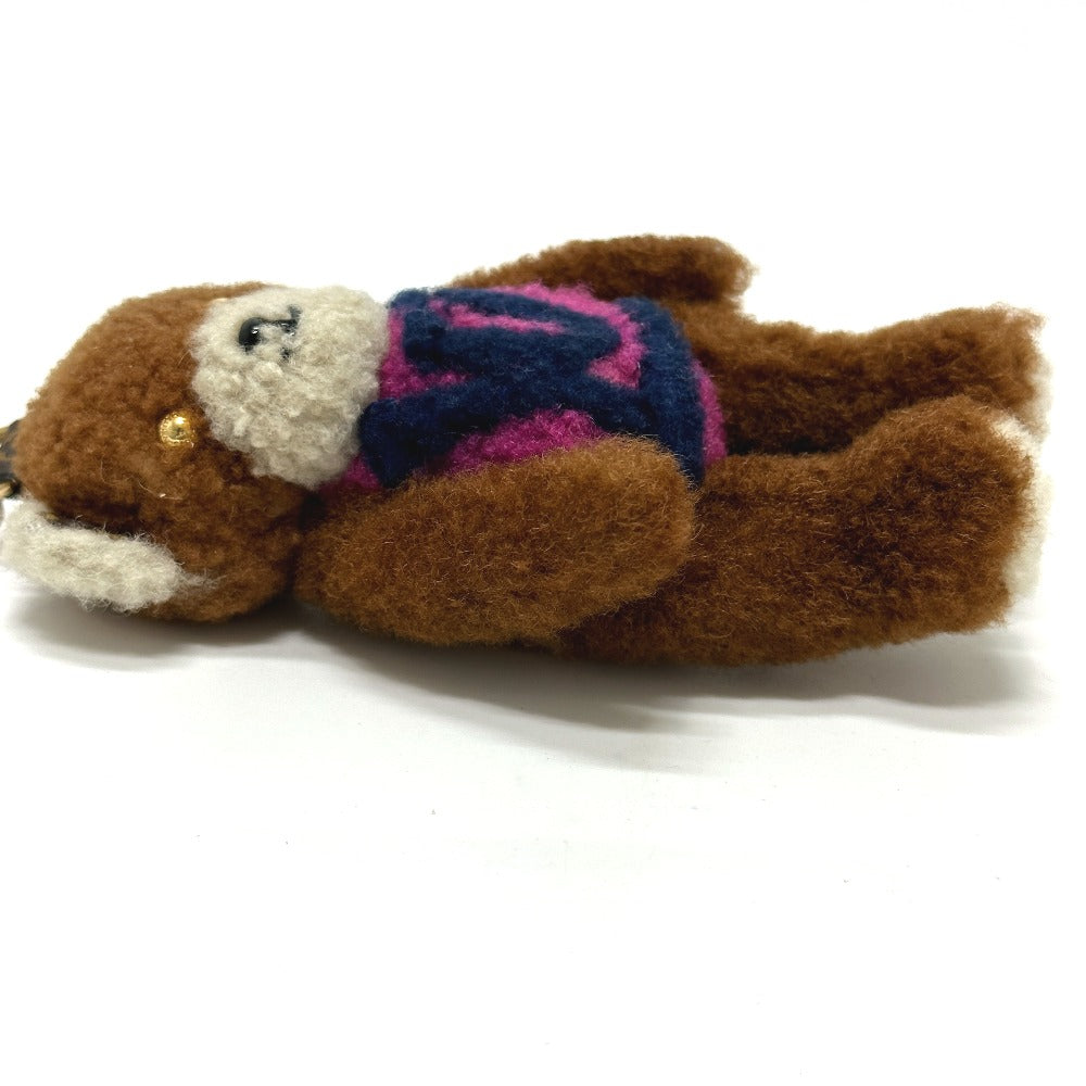 LOUIS VUITTON key ring M69854 mohair Brown Porto Cle LV Teddy Bear