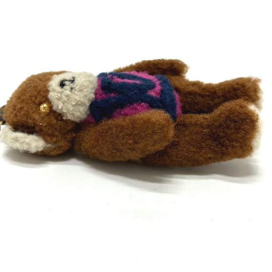 LOUIS VUITTON key ring M69854 mohair Brown Porto Cle LV Teddy Bear