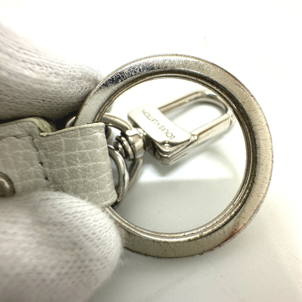 LOUIS VUITTON key ring  MP3225 leather white NIGO collaboration Dragonne LV MADE mens Used Authentic