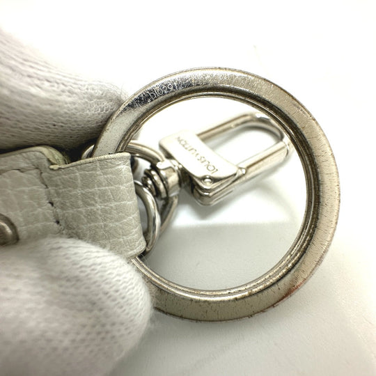 LOUIS VUITTON key ring  MP3225 leather white NIGO collaboration Dragonne LV MADE mens Used Authentic
