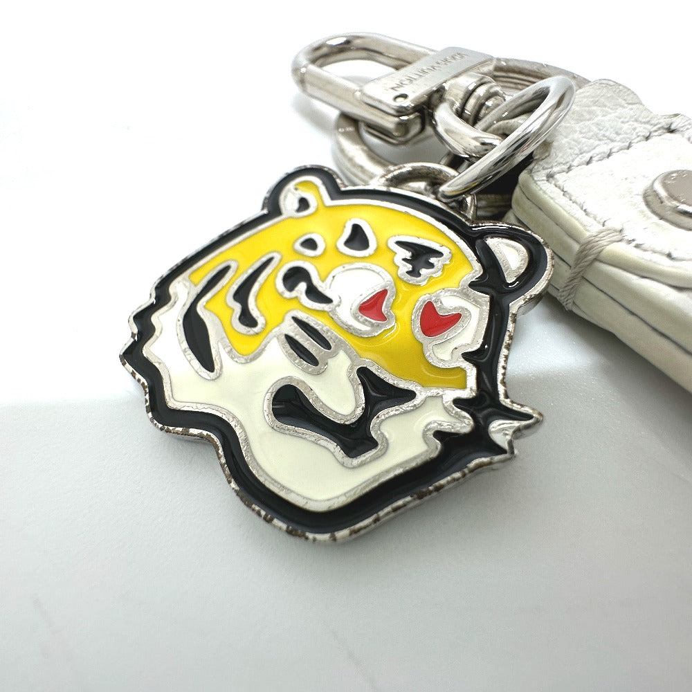 LOUIS VUITTON key ring  MP3225 leather white NIGO collaboration Dragonne LV MADE mens Used Authentic