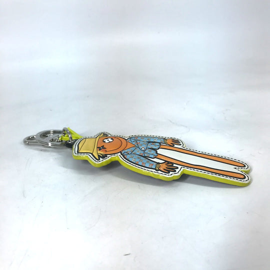 LOUIS VUITTON key ring MP2922 leather multicolor LV Friends Monogram Porto Cre LV Scarecrow mens Used Authentic