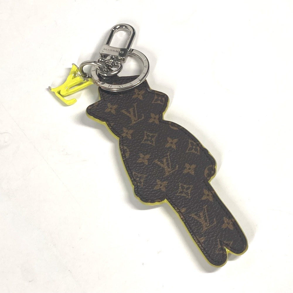LOUIS VUITTON key ring MP2922 leather Brown LV Friends Monogram Porto Cre LV Scarecrow Women Used Authentic
