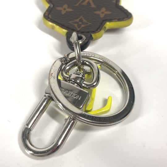 LOUIS VUITTON key ring MP2922 leather Brown LV Friends Monogram Porto Cre LV Scarecrow Women Used Authentic