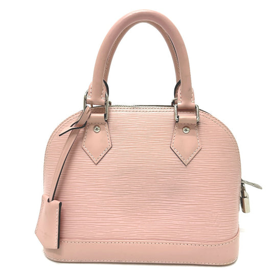 LOUIS VUITTON Handbag M41327 Epi-electric leather pink Shoulder Bag Crossbody Alma BB Women Used Authentic