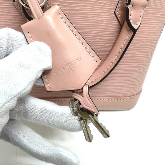 LOUIS VUITTON Handbag M41327 Epi-electric leather pink Shoulder Bag Crossbody Alma BB Women Used Authentic