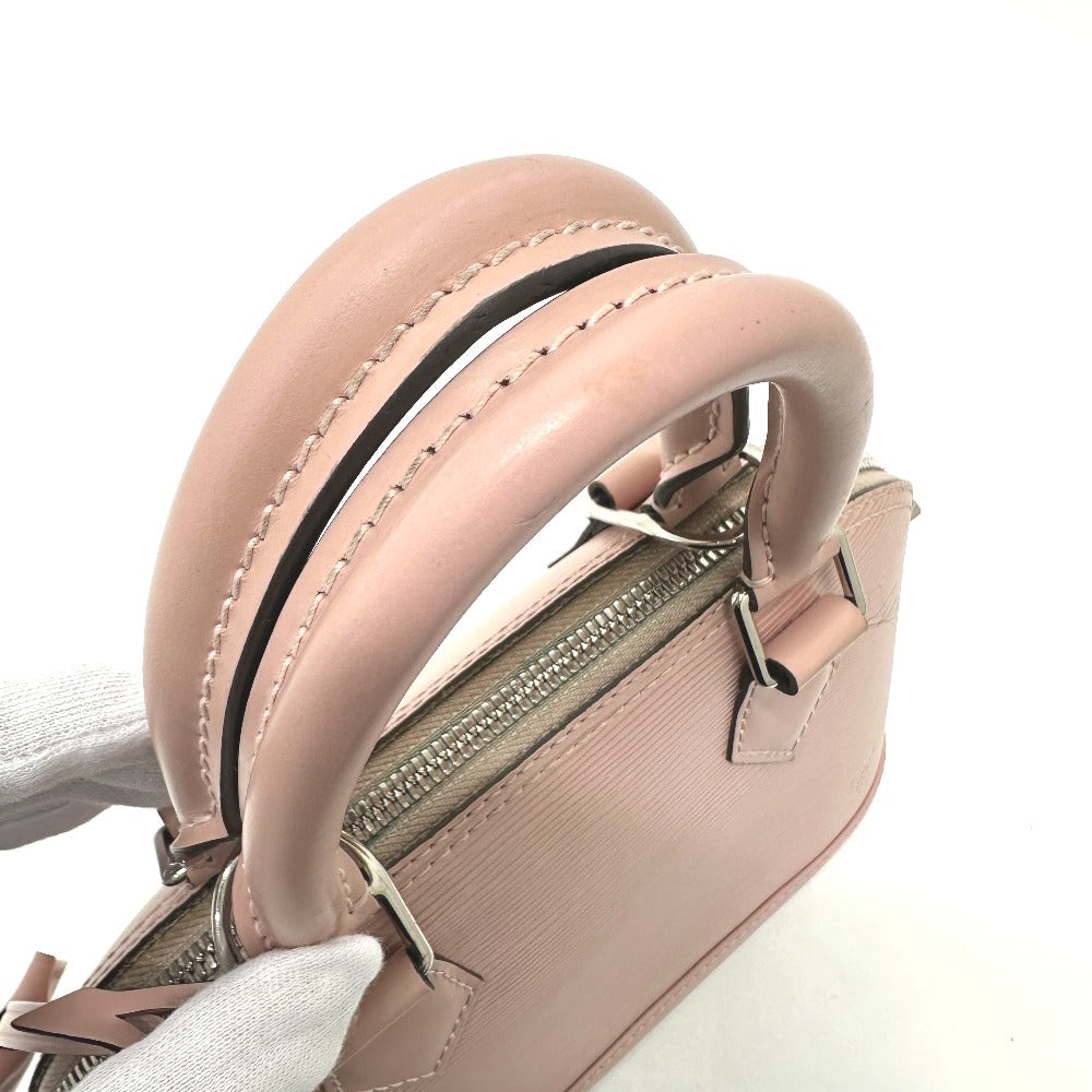 LOUIS VUITTON Handbag M41327 Epi-electric leather pink Shoulder Bag Crossbody Alma BB Women Used Authentic