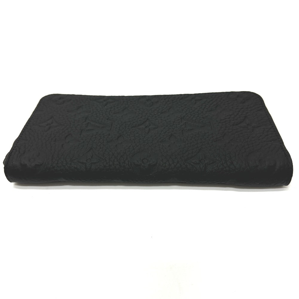 LOUIS VUITTON Long Wallet Purse M69047 Taurillon Clemence Leather black Monogram Zippy wallet ã» Vertical mens Secondhand Authentic