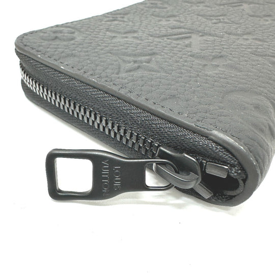 LOUIS VUITTON Long Wallet Purse M69047 Taurillon Clemence Leather black Monogram Zippy wallet ã» Vertical mens Secondhand Authentic