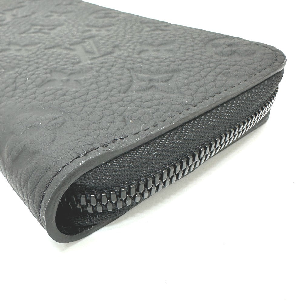 LOUIS VUITTON Long Wallet Purse M69047 Taurillon Clemence Leather black Monogram Zippy wallet ã» Vertical mens Secondhand Authentic