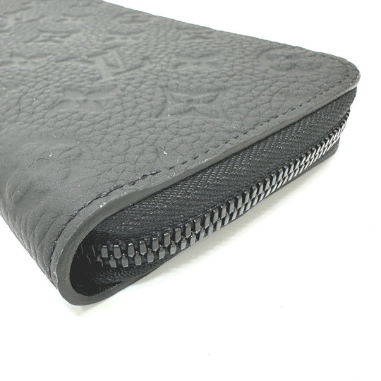LOUIS VUITTON Long Wallet Purse M69047 Taurillon Clemence Leather black Monogram Zippy wallet ã» Vertical mens Secondhand Authentic