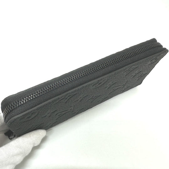 LOUIS VUITTON Long Wallet Purse M69047 Taurillon Clemence Leather black Monogram Zippy wallet ã» Vertical mens Secondhand Authentic