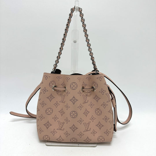 LOUIS VUITTON Shoulder Bag ‚l57068 monogram mahina leather pink Monogram Mahina Bella Women Used Authentic