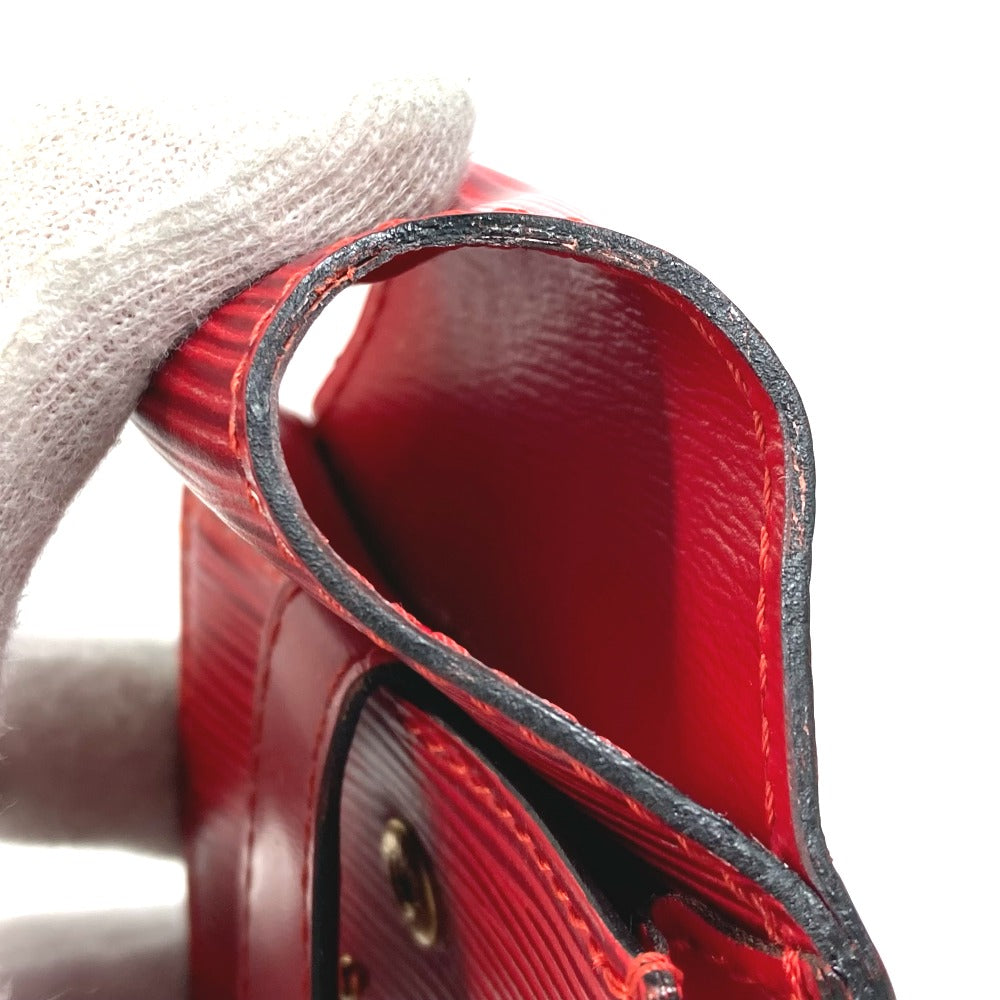 LOUIS VUITTON Waist bag M52907 Epi Leather Red Epi Shah Wood Women Used Authentic