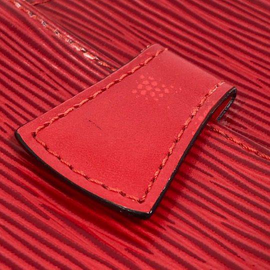 LOUIS VUITTON Waist bag M52907 Epi Leather Red Epi Shah Wood Women Used Authentic