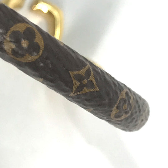 LOUIS VUITTON bracelet M6758F Monogram canvas Brown Monogram bracelet say yes Women Used Authentic