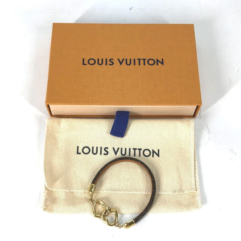LOUIS VUITTON bracelet M6758F Monogram canvas Brown Monogram bracelet say yes Women Used Authentic