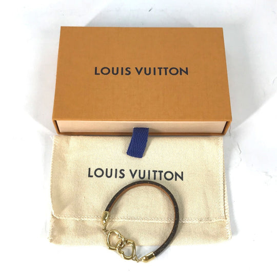 LOUIS VUITTON bracelet M6758F Monogram canvas Brown Monogram bracelet say yes Women Used Authentic