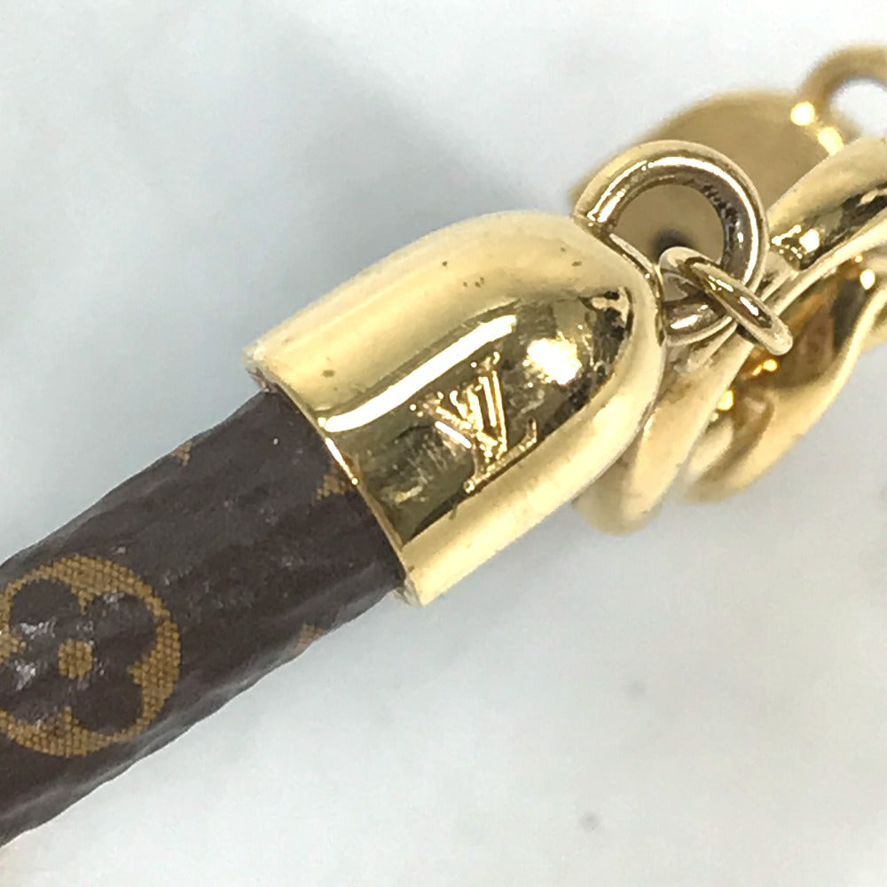 LOUIS VUITTON bracelet M6758F Monogram canvas Brown Monogram bracelet say yes Women Used Authentic