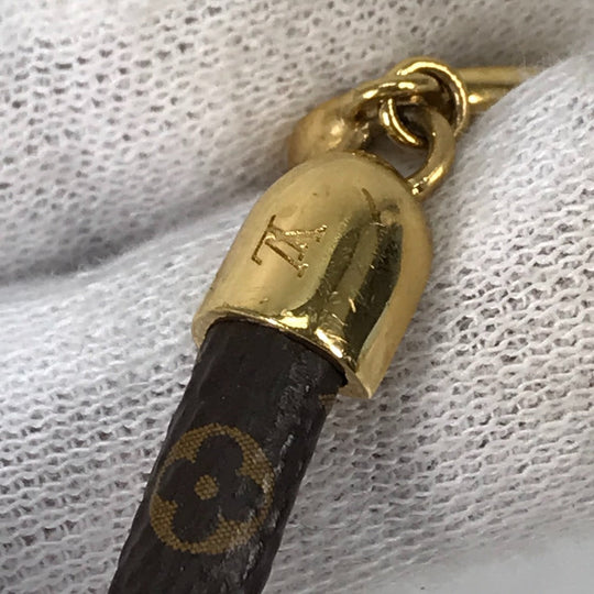 LOUIS VUITTON bracelet M6758F Monogram canvas Brown Monogram bracelet say yes Women Used Authentic