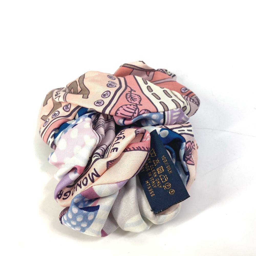 LOUIS VUITTON hair accessory M76955 silk pink Scrunchie Troshu Women Used Authentic
