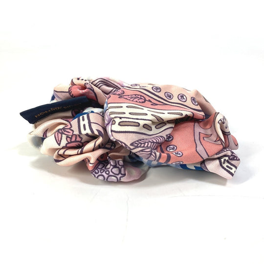 LOUIS VUITTON hair accessory M76955 silk pink Scrunchie Troshu Women Used Authentic