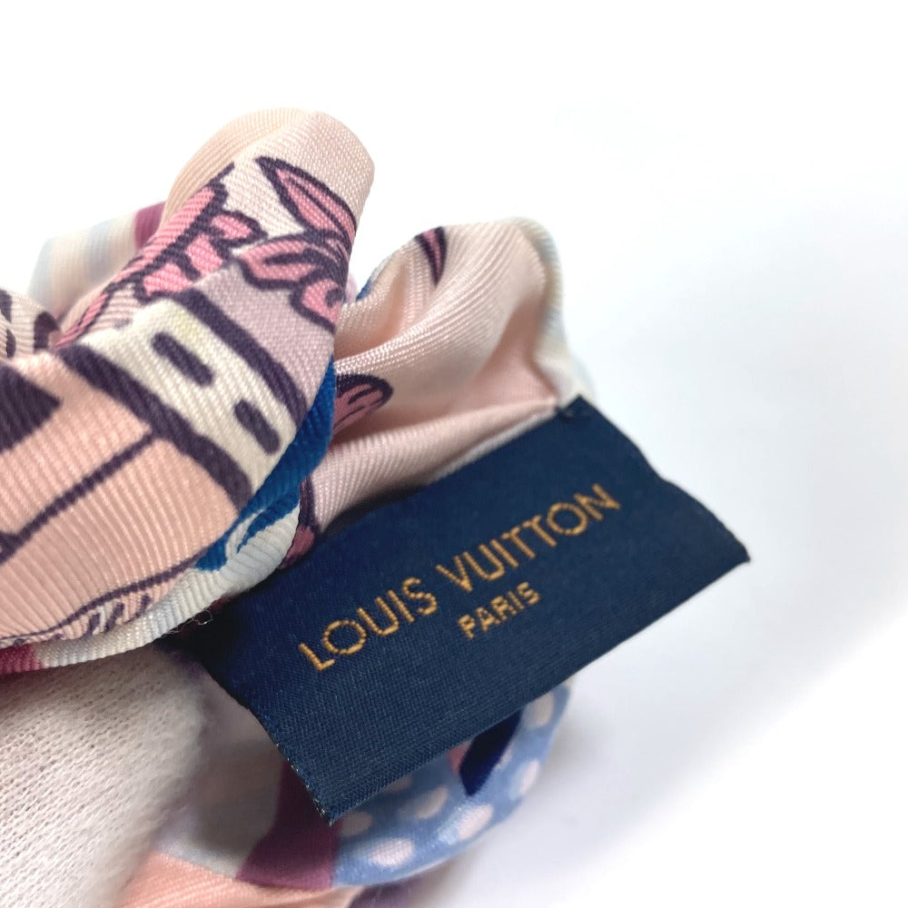 LOUIS VUITTON hair accessory M76955 silk pink Scrunchie Troshu Women Used Authentic