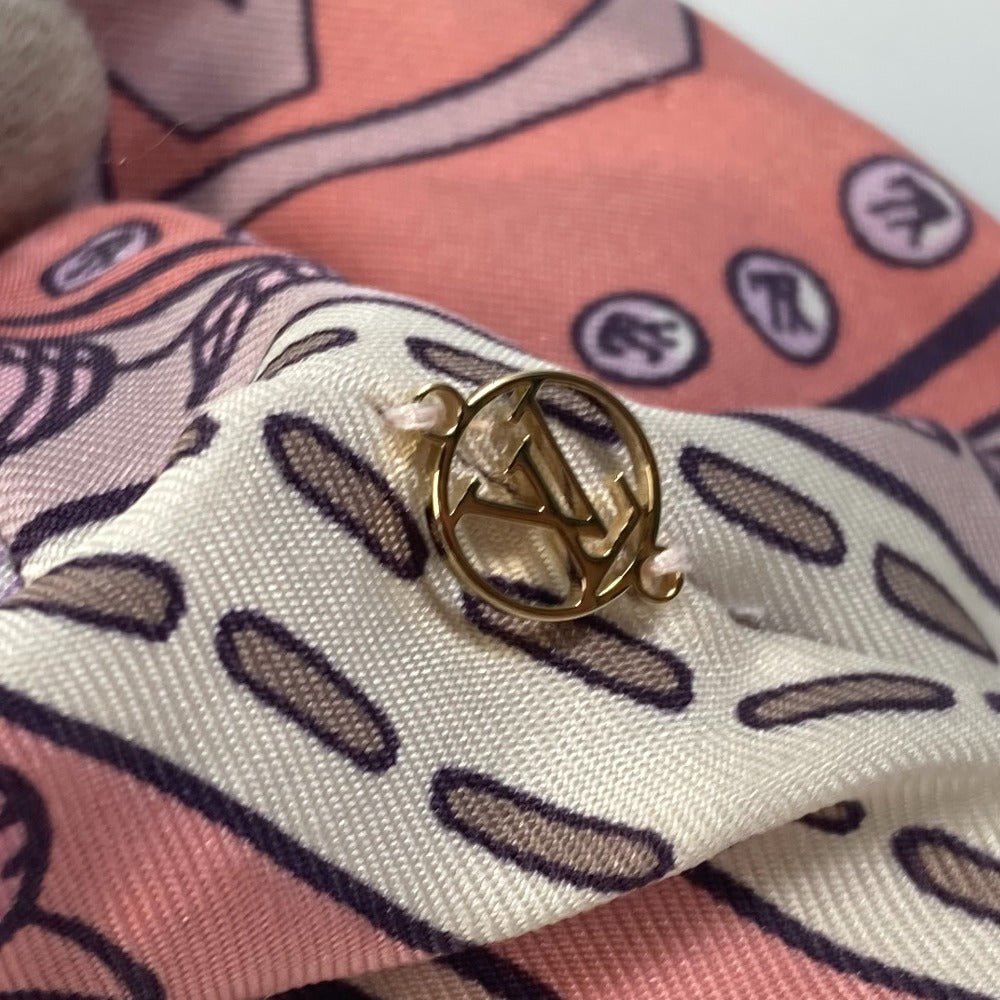 LOUIS VUITTON hair accessory M76955 silk pink Scrunchie Troshu Women Used Authentic